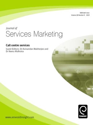 cover image of Journal of Services Marketing, Volume 23, Issue 5